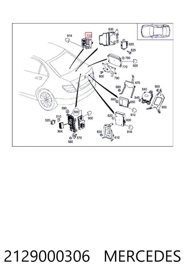 Sterownik pompy paliwa 2129000306 Mercedes