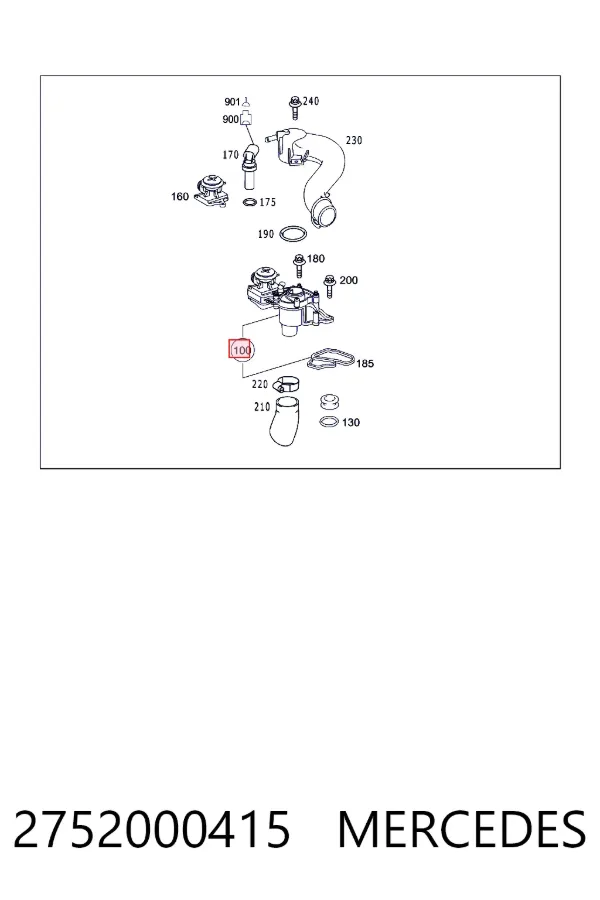 Termostat 2752000415 Mercedes