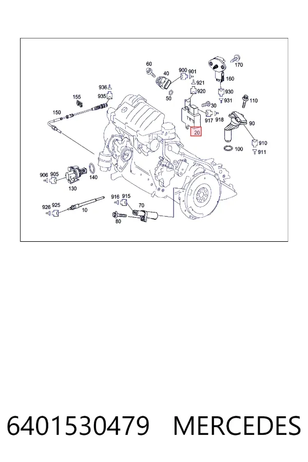 Przekaźnik świec żarowych 6401530479 Mercedes
