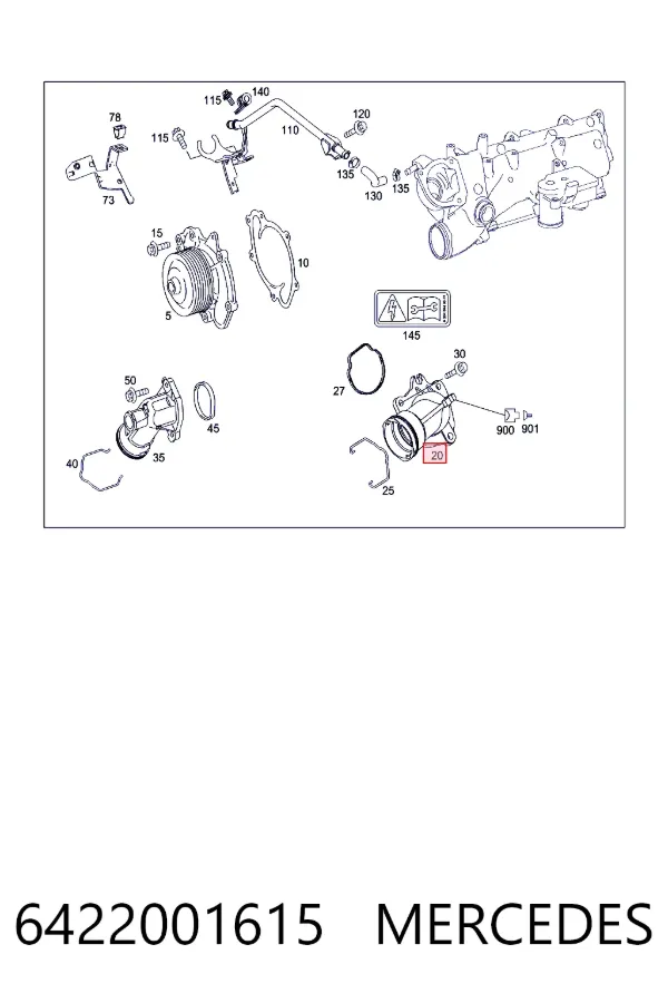 Termostat 6422001615 Mercedes