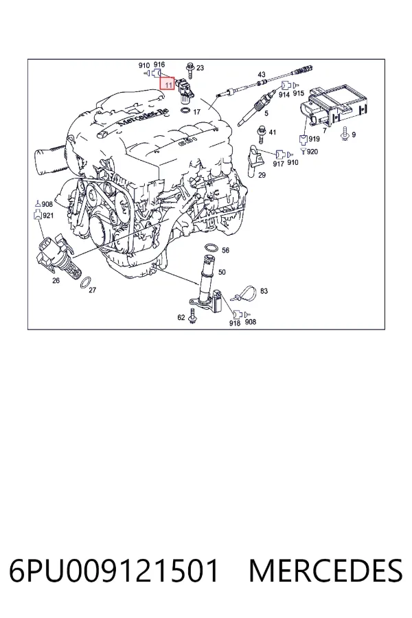 Czujnik położenia wałka rozrządu 6PU009121501 Mercedes