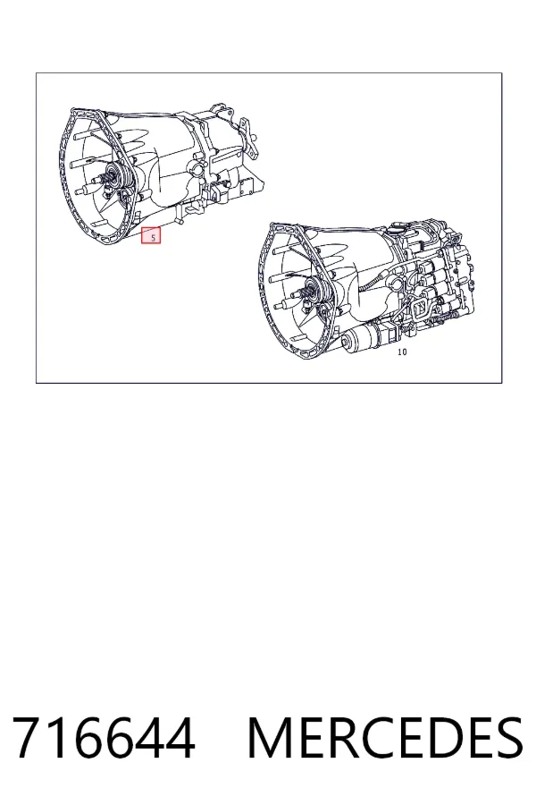Mechaniczna skrzynia biegów w komplecie Mercedes ML/GLE W163