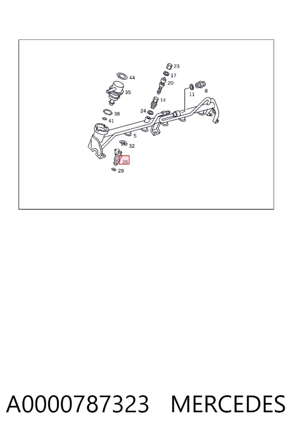 Wtryskiwacz paliwa A0000787323 Mercedes