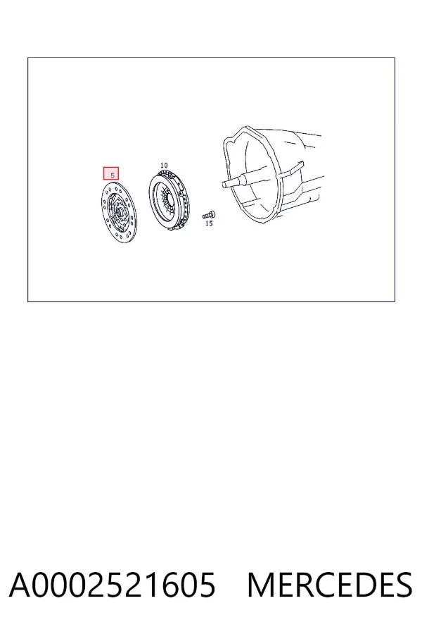 Tarcza sprzęgła A0002521605 Mercedes