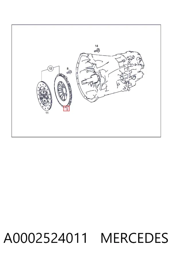 Docisk sprzęgła A0002524011 Mercedes