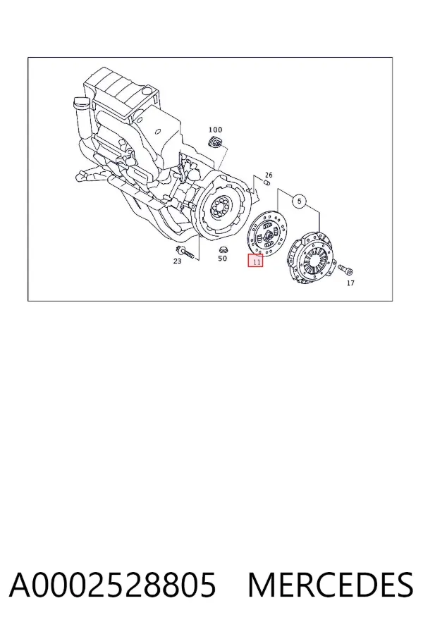 Tarcza sprzęgła A0002528805 Mercedes