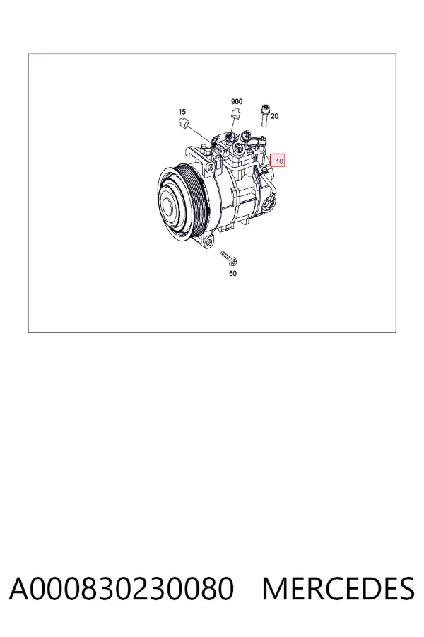 Sprężarka klimatyzacji A000830230080 Mercedes