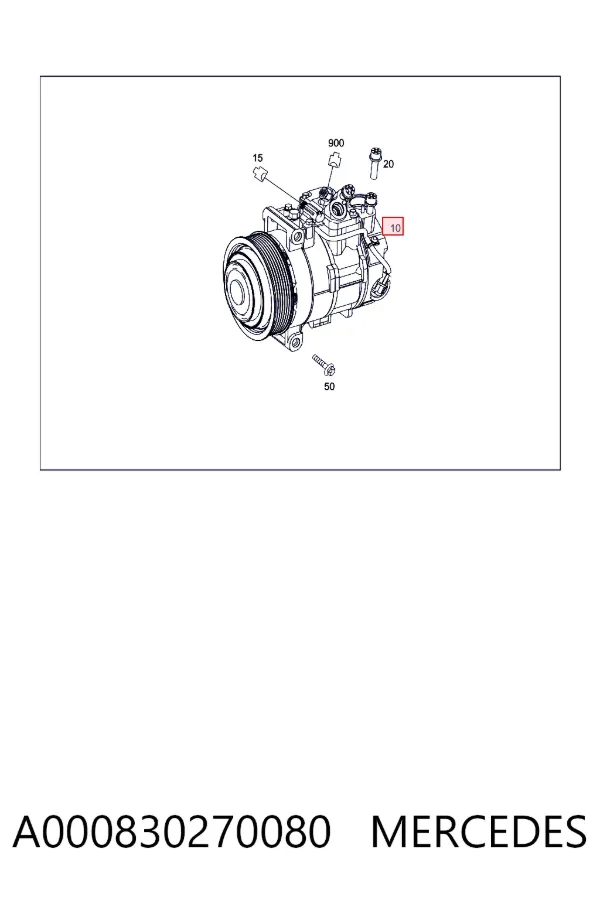 Sprężarka klimatyzacji A000830270080 Mercedes