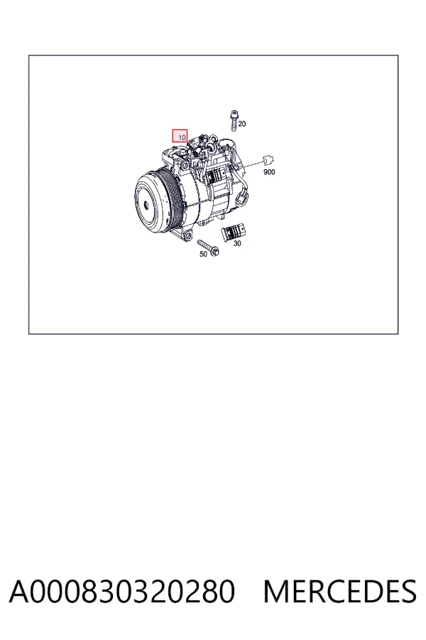 Sprężarka klimatyzacji A000830320280 Mercedes