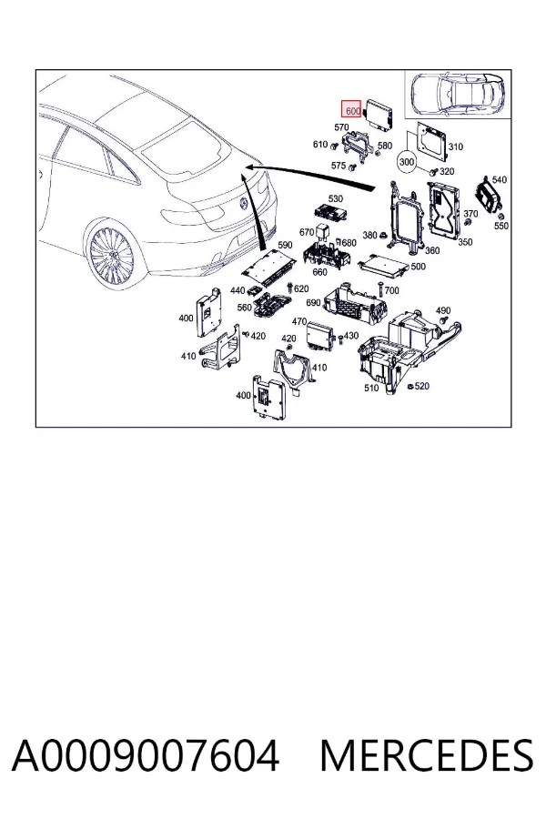 Sterownik AD BLUE A0009007604 Mercedes