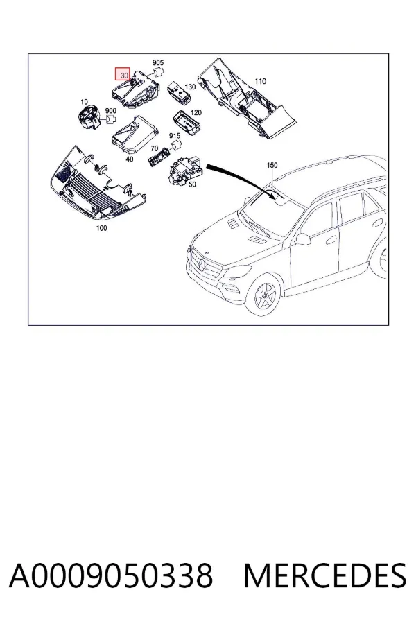 Sterownik kamery A0009050338 Mercedes