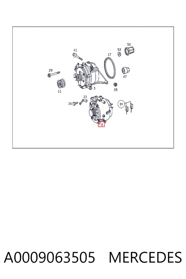 Alternator A0009063505 Mercedes