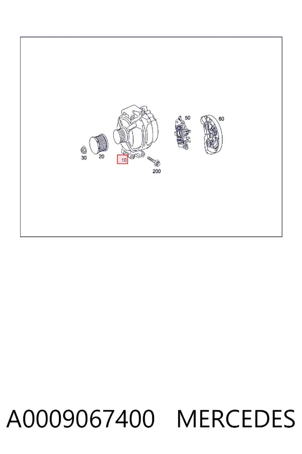 Alternator A0009067400 Mercedes