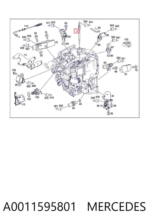 Świeca żarowa A0011595801 Mercedes