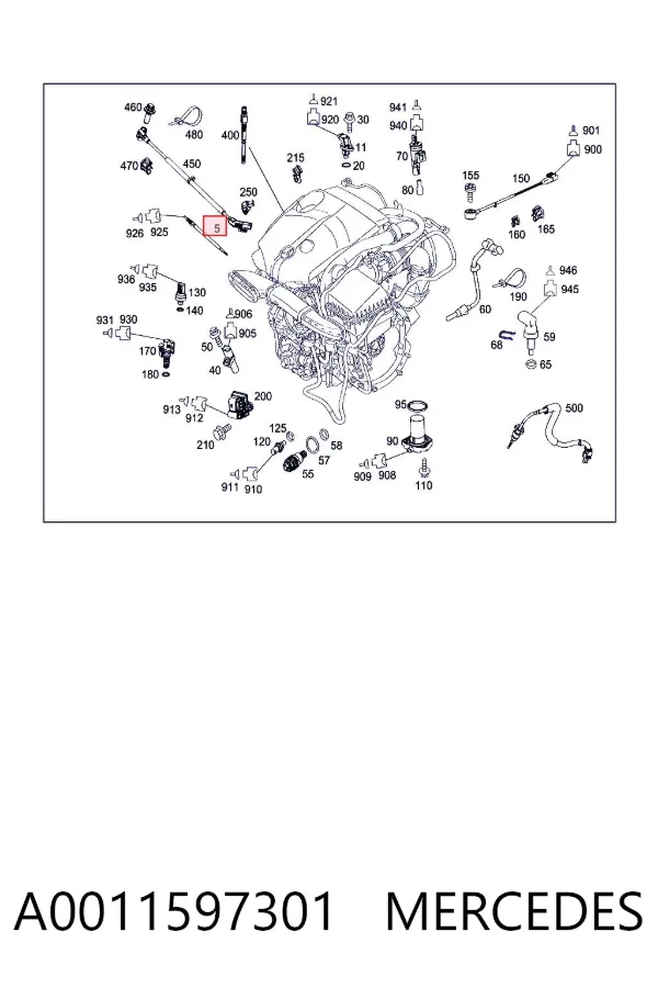 Świeca żarowa A0011597301 Mercedes