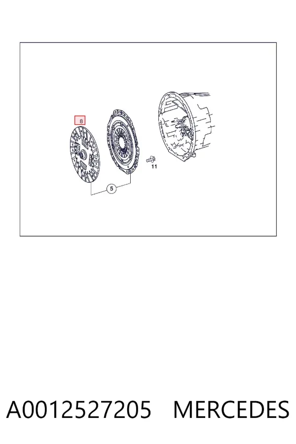 Tarcza sprzęgła A0012527205 Mercedes
