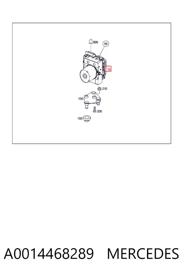 Sterownik ABS  hydrauliczny A0014468289 Mercedes