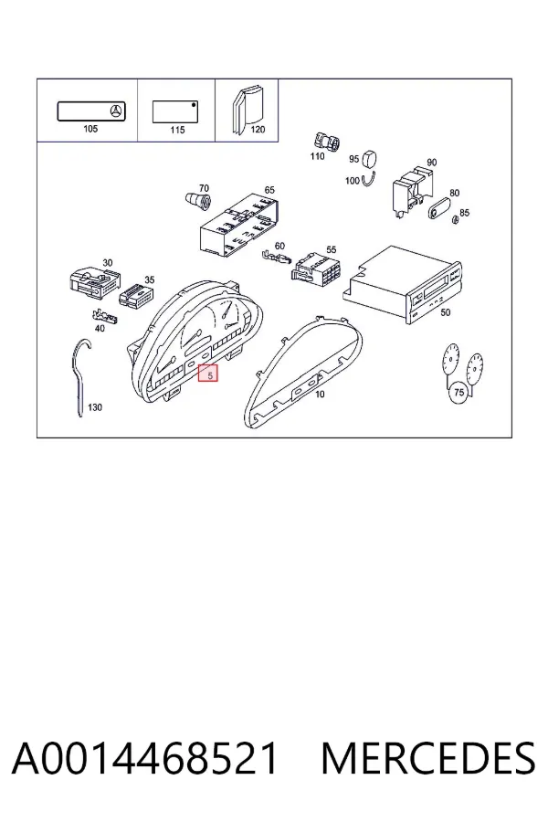 Deska rozdzielcza A0014468521 Mercedes
