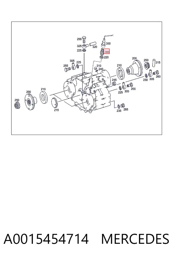 Czujnik włączania światła cofania A0015454714 Mercedes