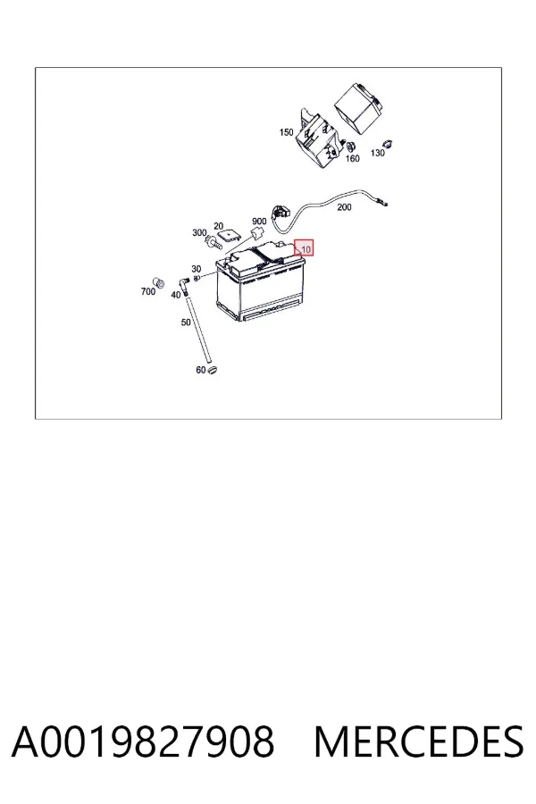 Bateria (akumulator) A0019827908 Mercedes