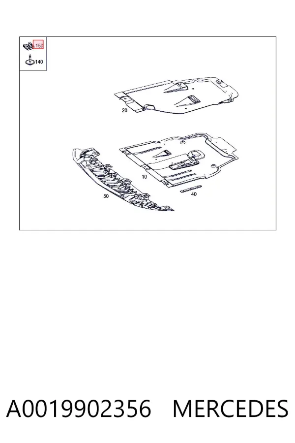 Nakrętka podkręcana pod śrubę samowiercącą A0019902356 Mercedes
