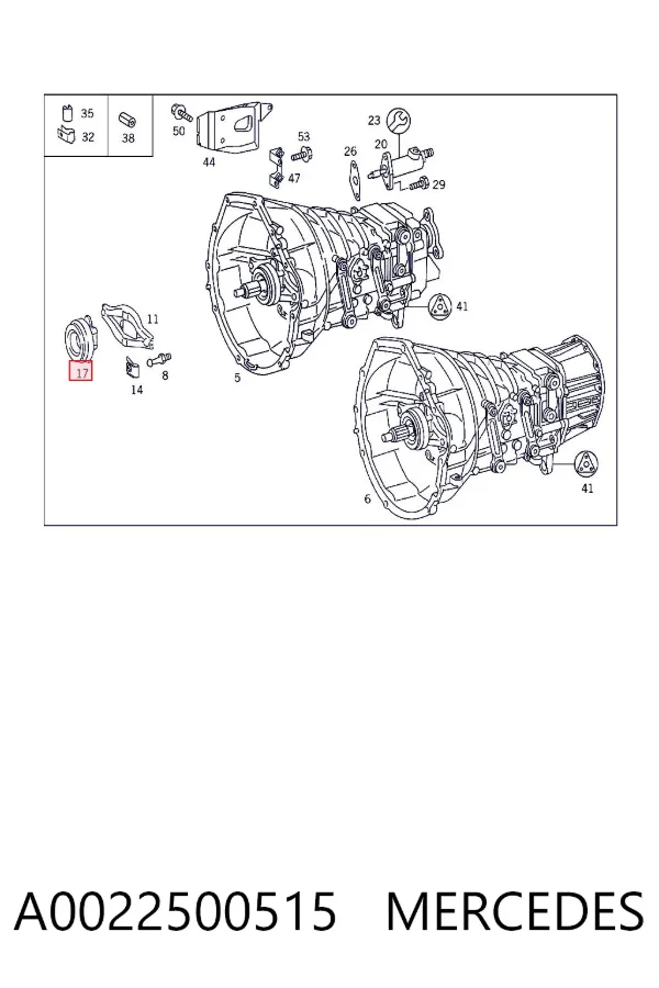 Łożysko wyciskowe sprzęgła A0022500515 Mercedes