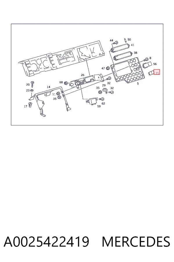 Elektryczne przekaźnik wielofunkcyjne A0025422419 Mercedes