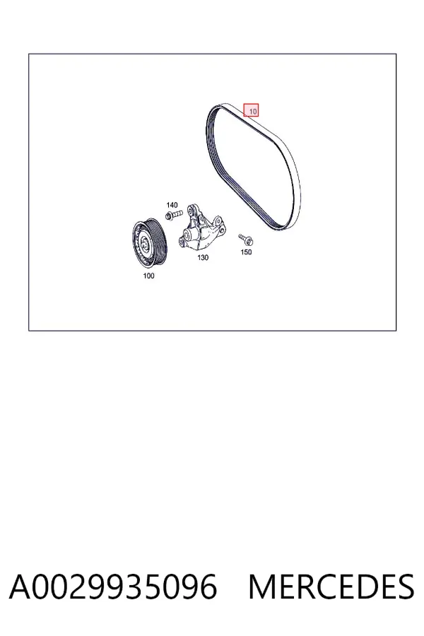 Pas napędowy mechanizmów A0029935096 Mercedes