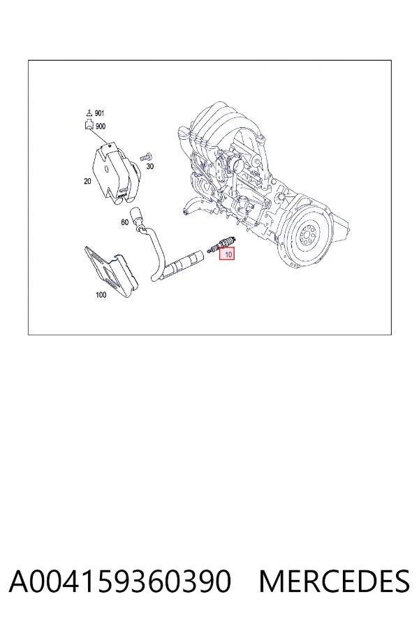 Świeca zapłonowa A004159360390 Mercedes