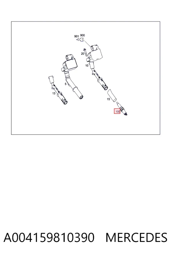 Świeca zapłonowa A004159810390 Mercedes