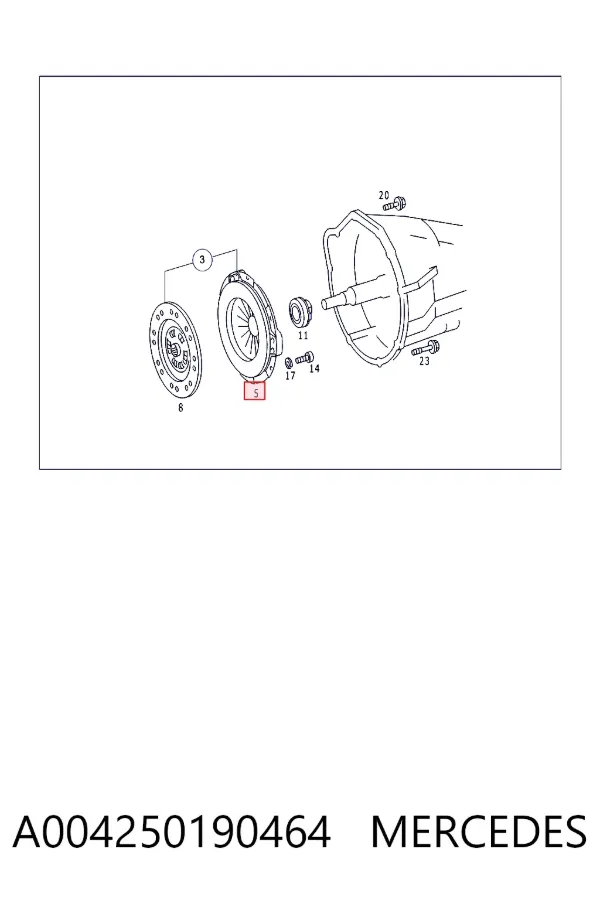 Docisk sprzęgła A004250190464 Mercedes