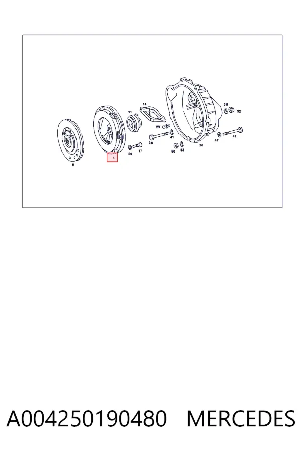 Docisk sprzęgła A004250190480 Mercedes