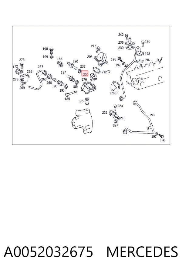 Termostat A0052032675 Mercedes