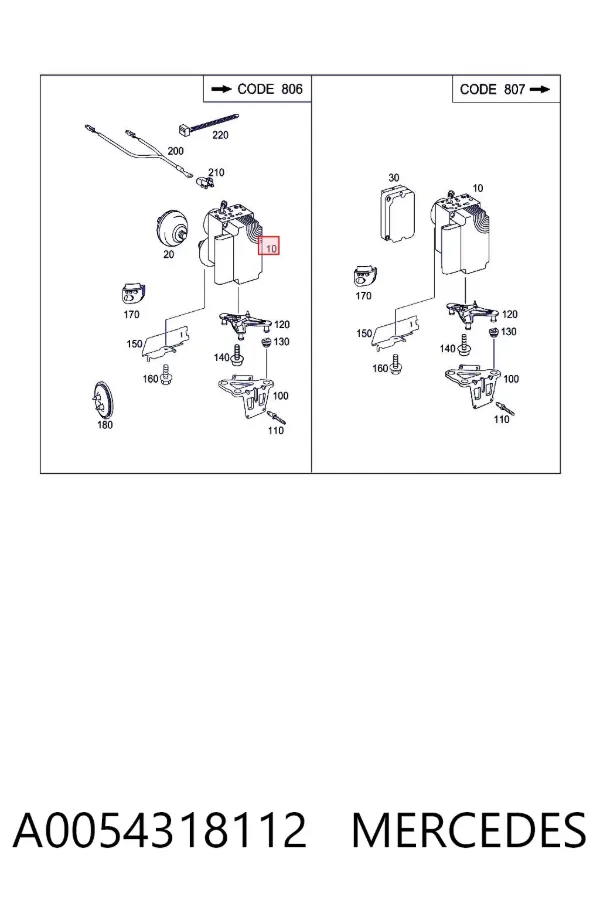 Sterownik ABS  hydrauliczny A0054318112 Mercedes