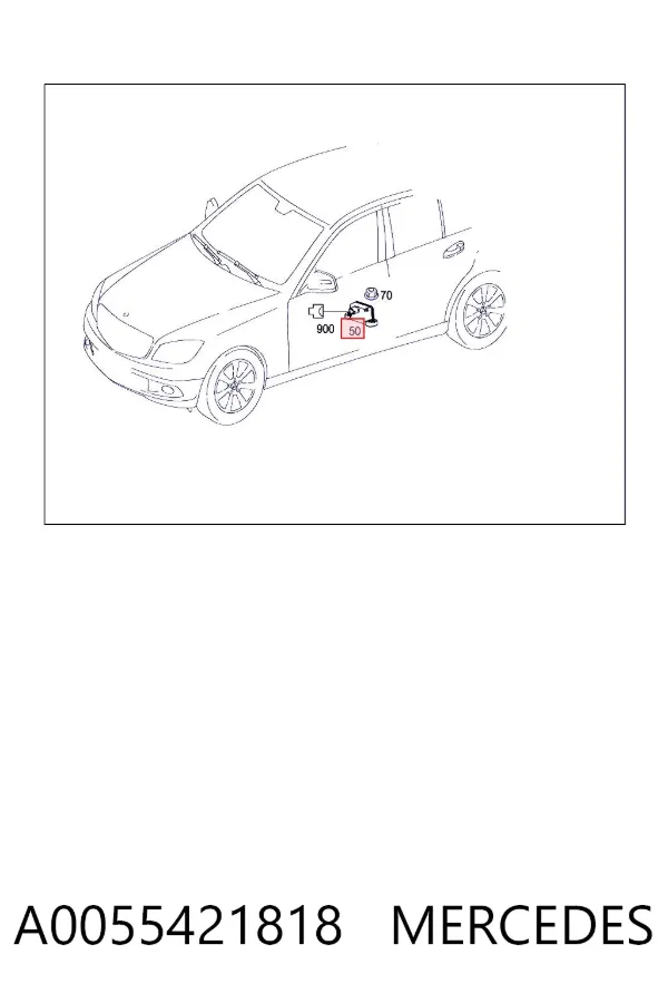 Czujnik przyśpieszenia poprzecznego (ESP) A0055421818 Mercedes