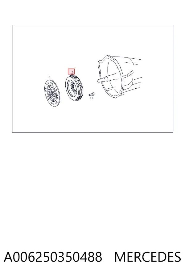 Docisk sprzęgła A006250350488 Mercedes