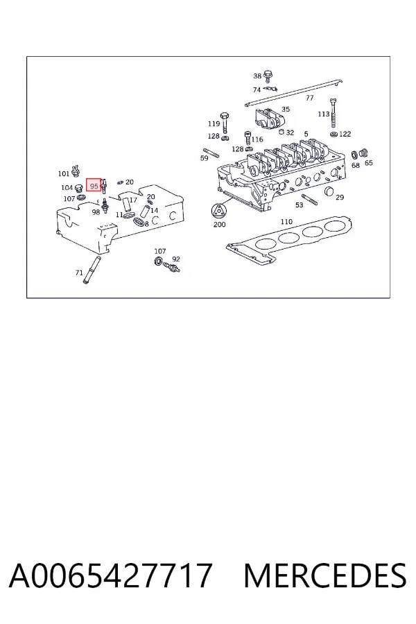 Czujnik temperatury płynu chłodzącego A0065427717 Mercedes