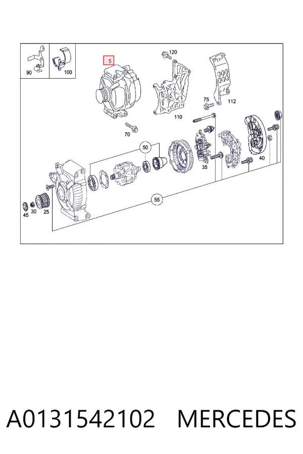Alternator A0131542102 Mercedes