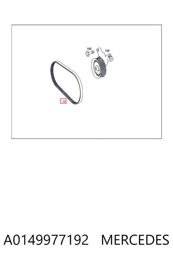 Pas napędowy mechanizmów A0149977192 Mercedes