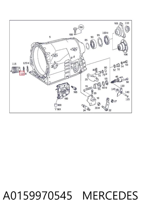Pas napędowy mechanizmów A0159970545 Mercedes