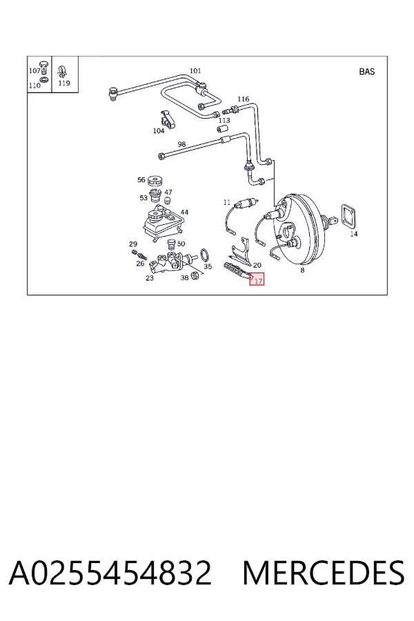 Sterownik ESP A0255454832 Mercedes