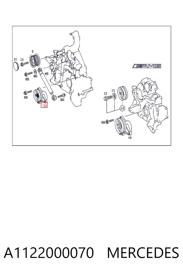 Napinacz paska napędowego A1122000070 Mercedes