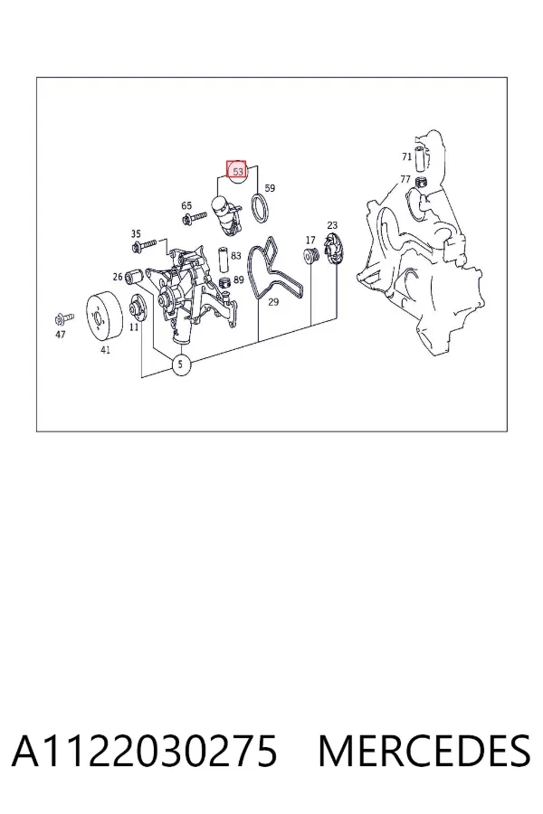Termostat A1122030275 Mercedes