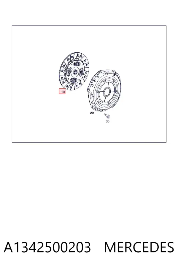 Tarcza sprzęgła A1342500203 Mercedes