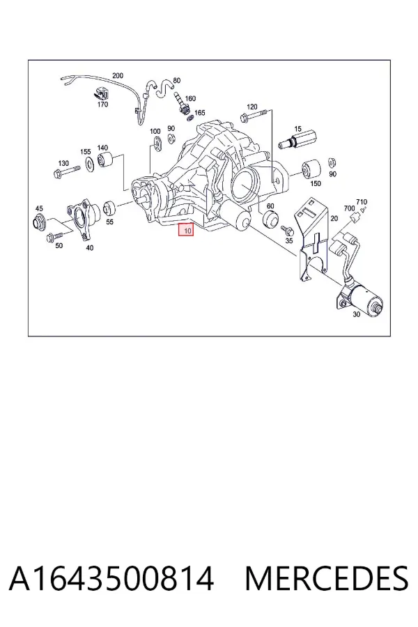 Reduktor mostu tylnego Mercedes GL X164