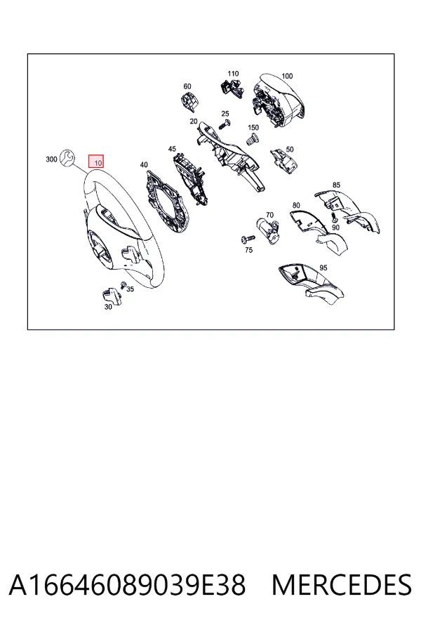 Kierownica Mercedes ML/GLE W166