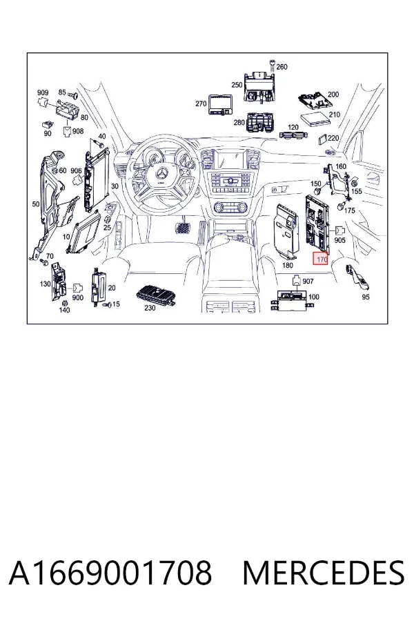  A1669001708 Mercedes