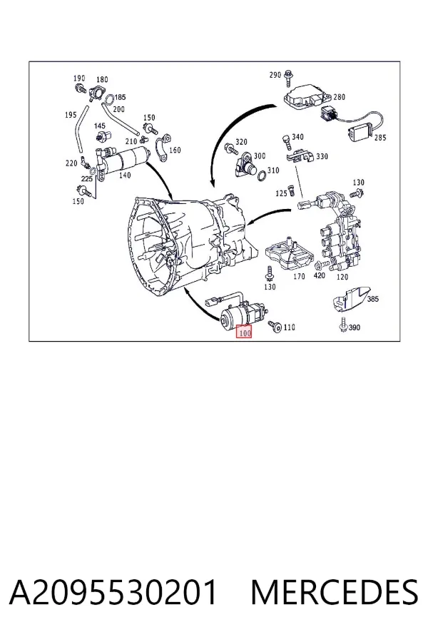 Pompa układu włączania sprzęgła A2095530201 Mercedes