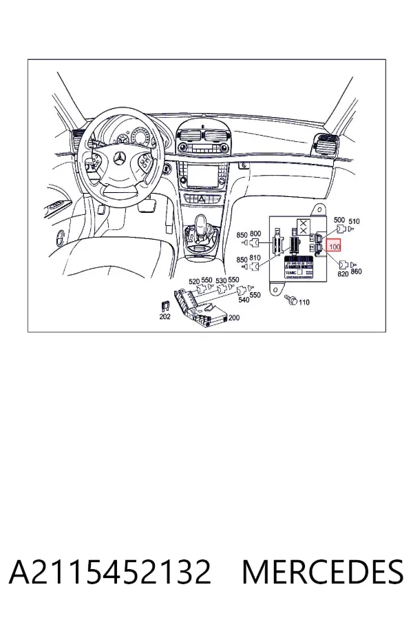 Moduł SAM A2115452132 Mercedes
