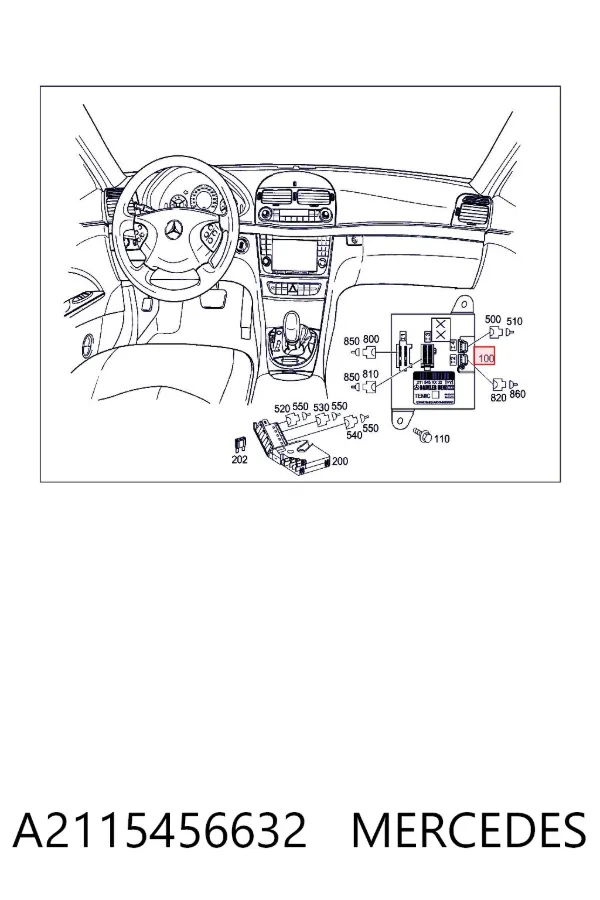 Moduł SAM A2115456632 Mercedes